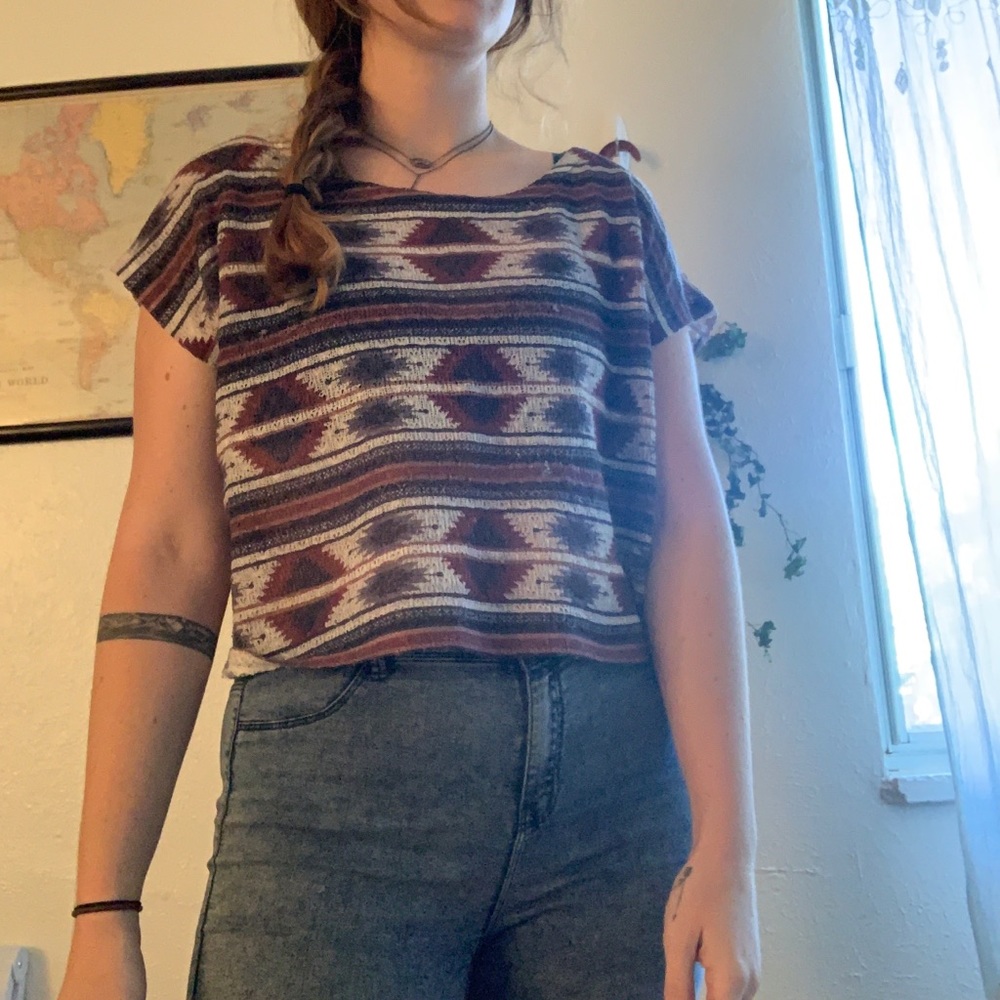 Printed crop top